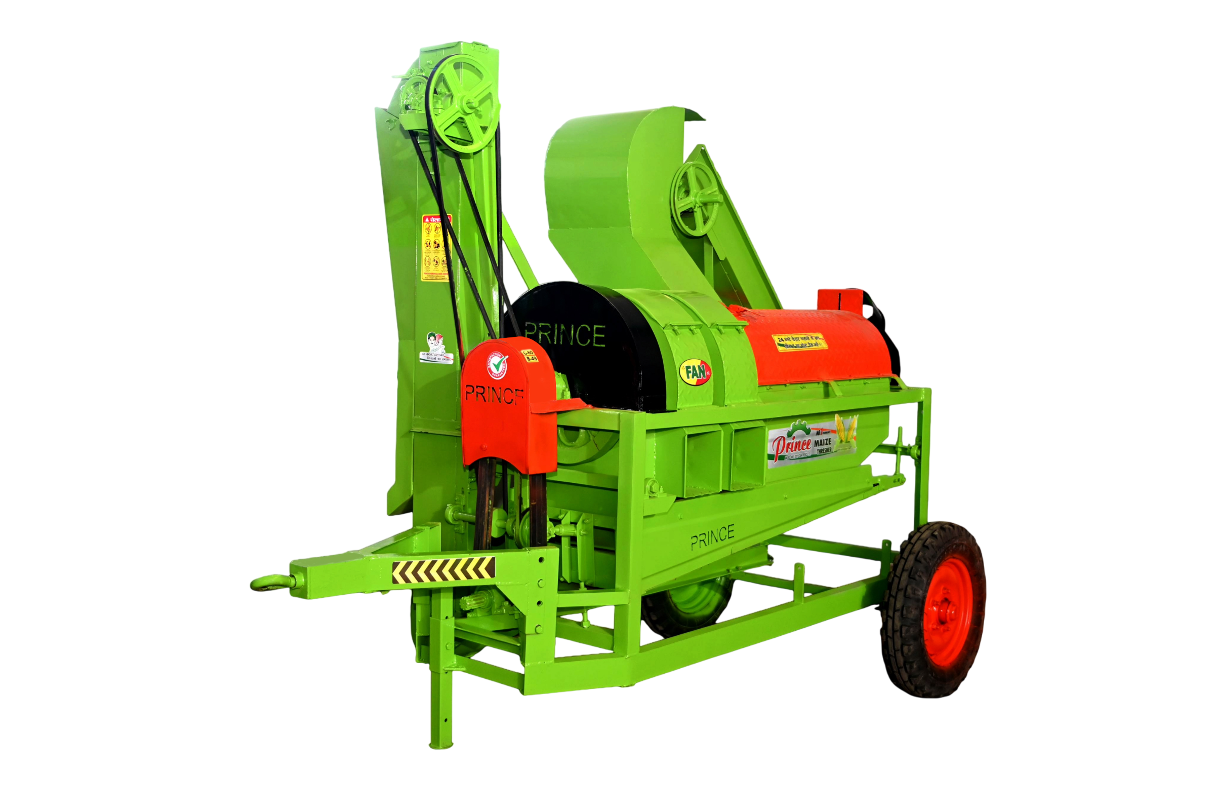 MINI MAIZE THRESHER DOUBLE FAN with ELEVATOR and CONVEYOR