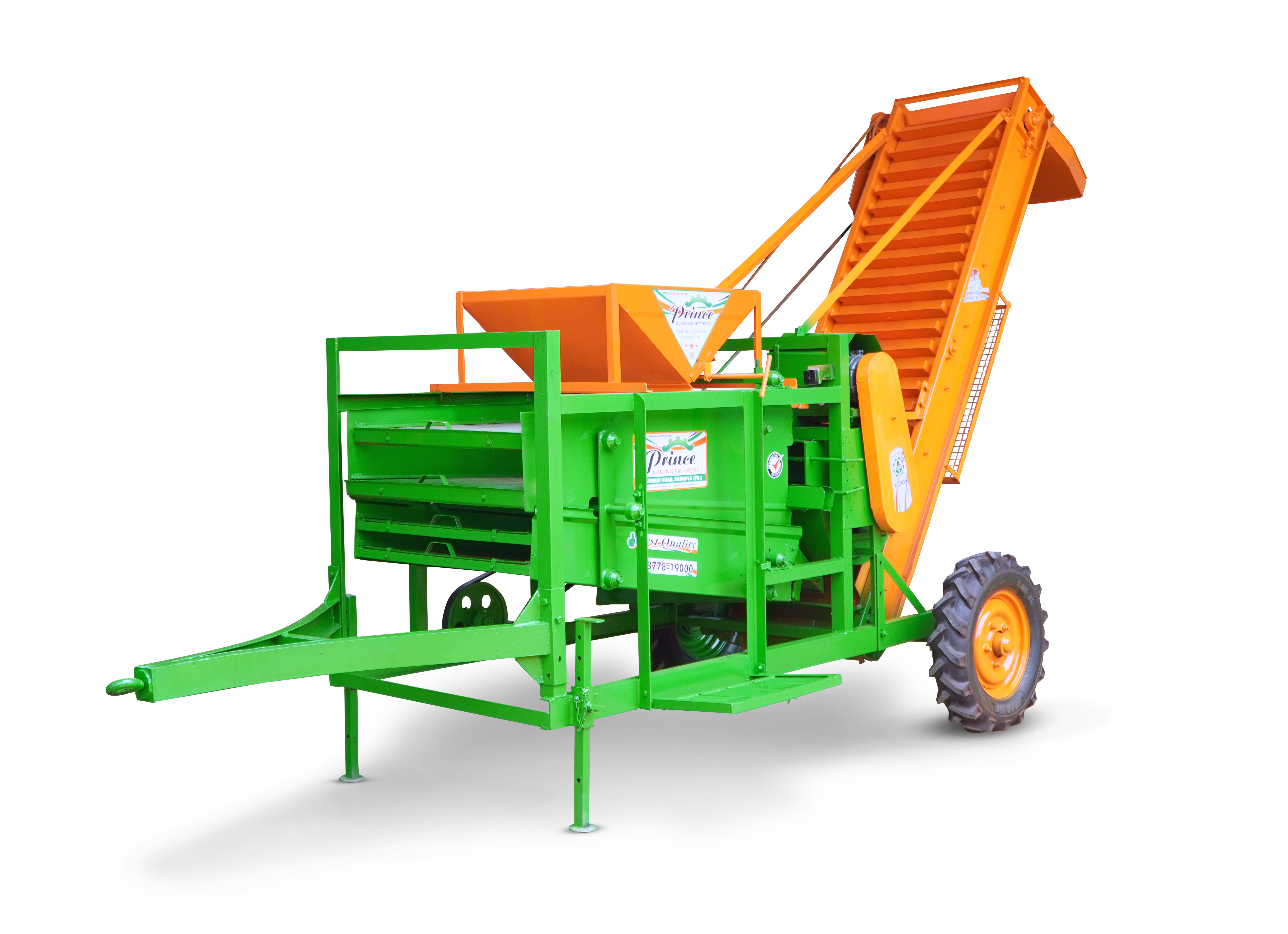 MULTI GRAIN CLEANER  Hopper Model with Conveyor